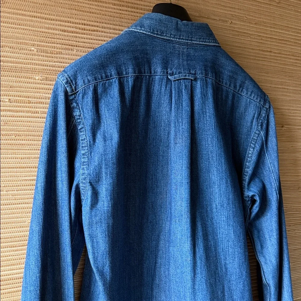 Todd Snyder Indigo Button Down Shirt - Picture 7 of 12